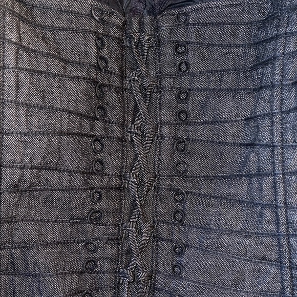 Chic Black Bodysuit Corset Top - Picture 4 of 6